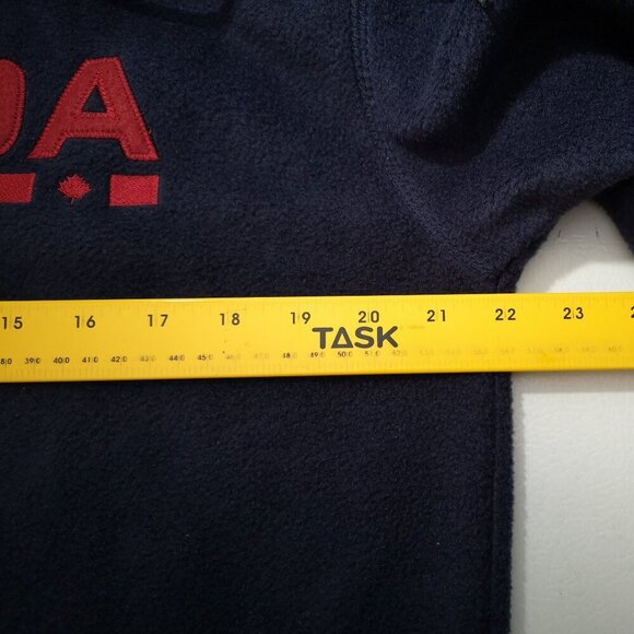 Boca Canada Ladies Size Medium Navy Fleece Straight Fit Hoodie - Picture 8 of 10